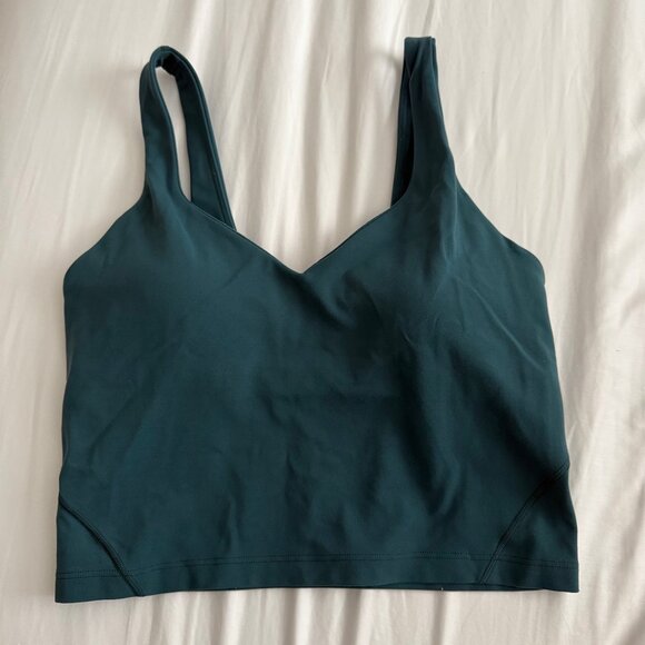 Lululemon Align Tank Green Jasper Size 6 with padded cups - Picture 1 of 5